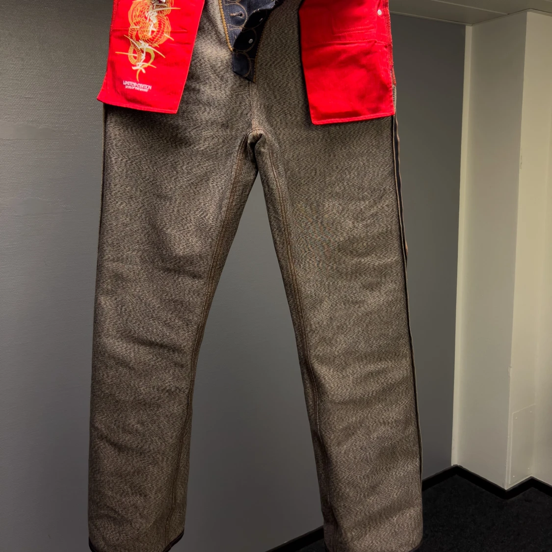 16.7oz selvage flared denim  - 4