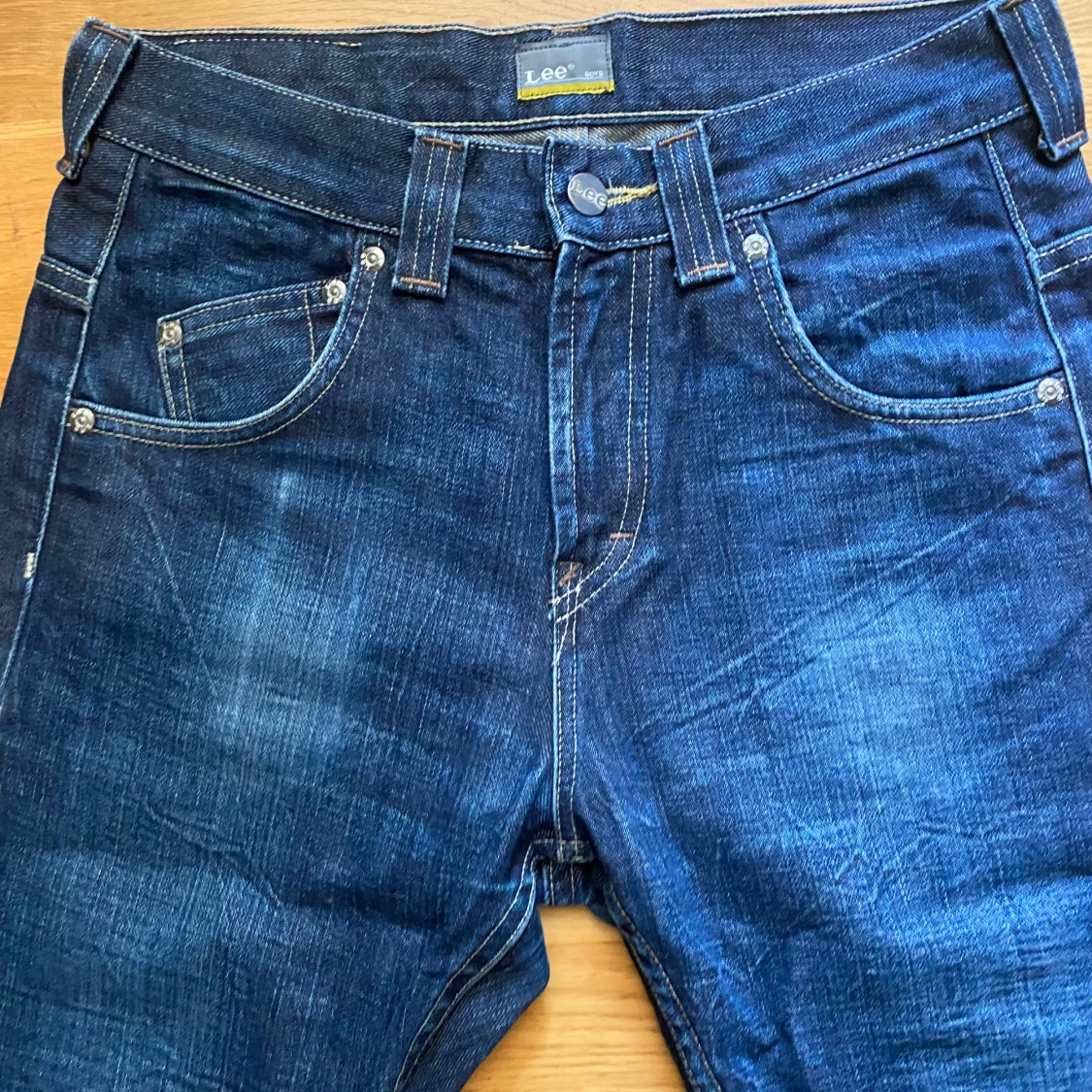 Mörkblå Lee jeans straight fit - 1