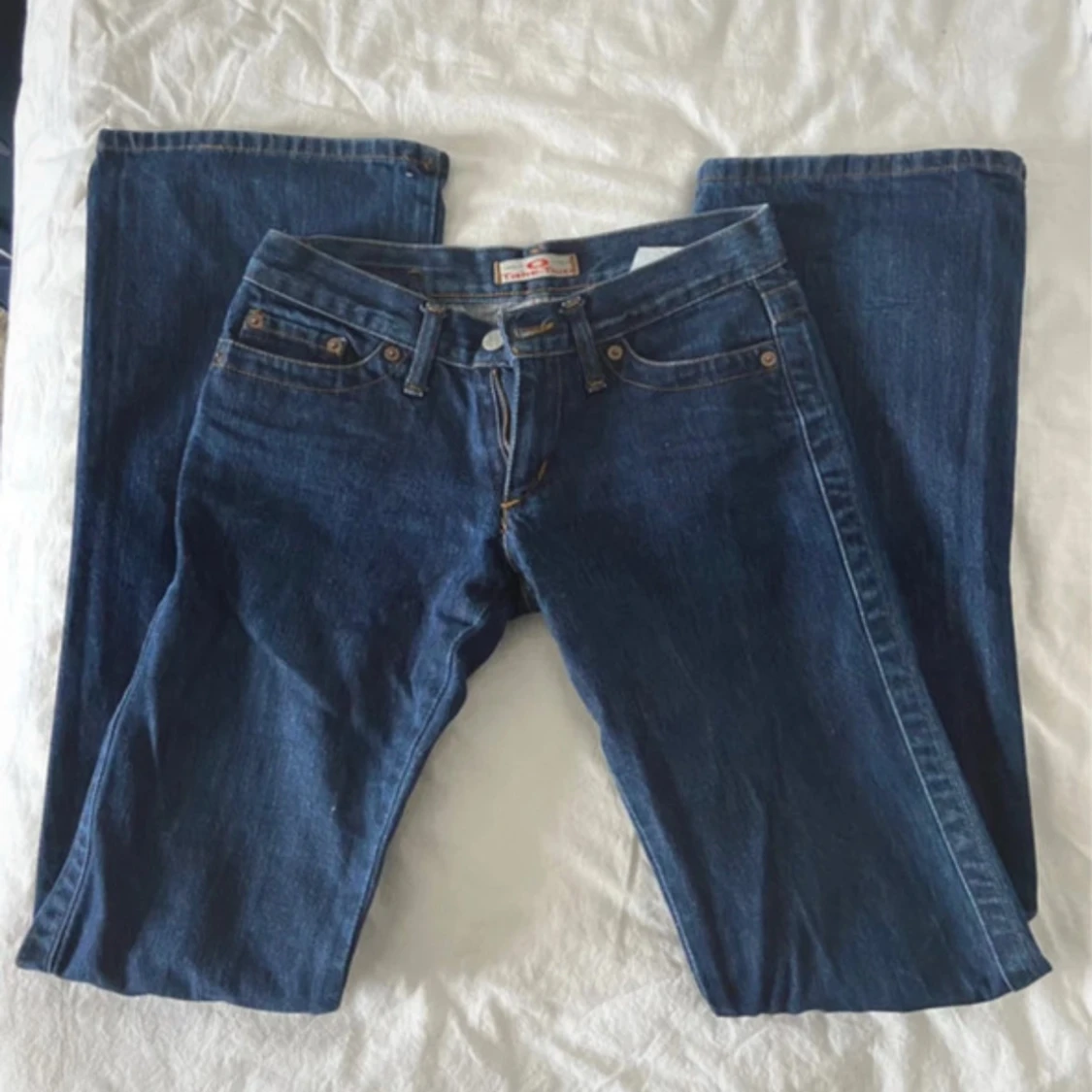 Mörkblå Lågmidjade jeans