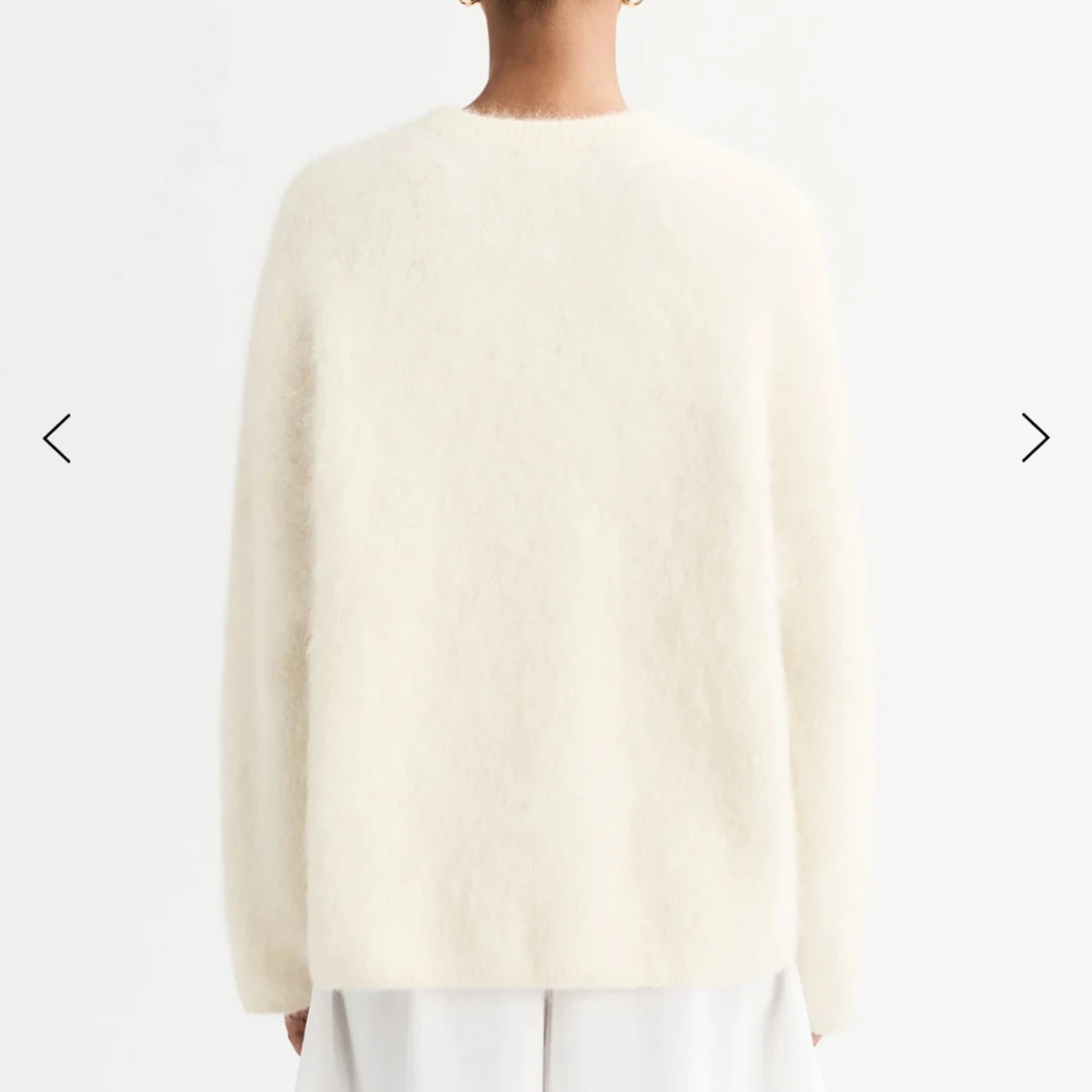 Vit stickad tröja från Soft Goat - 2