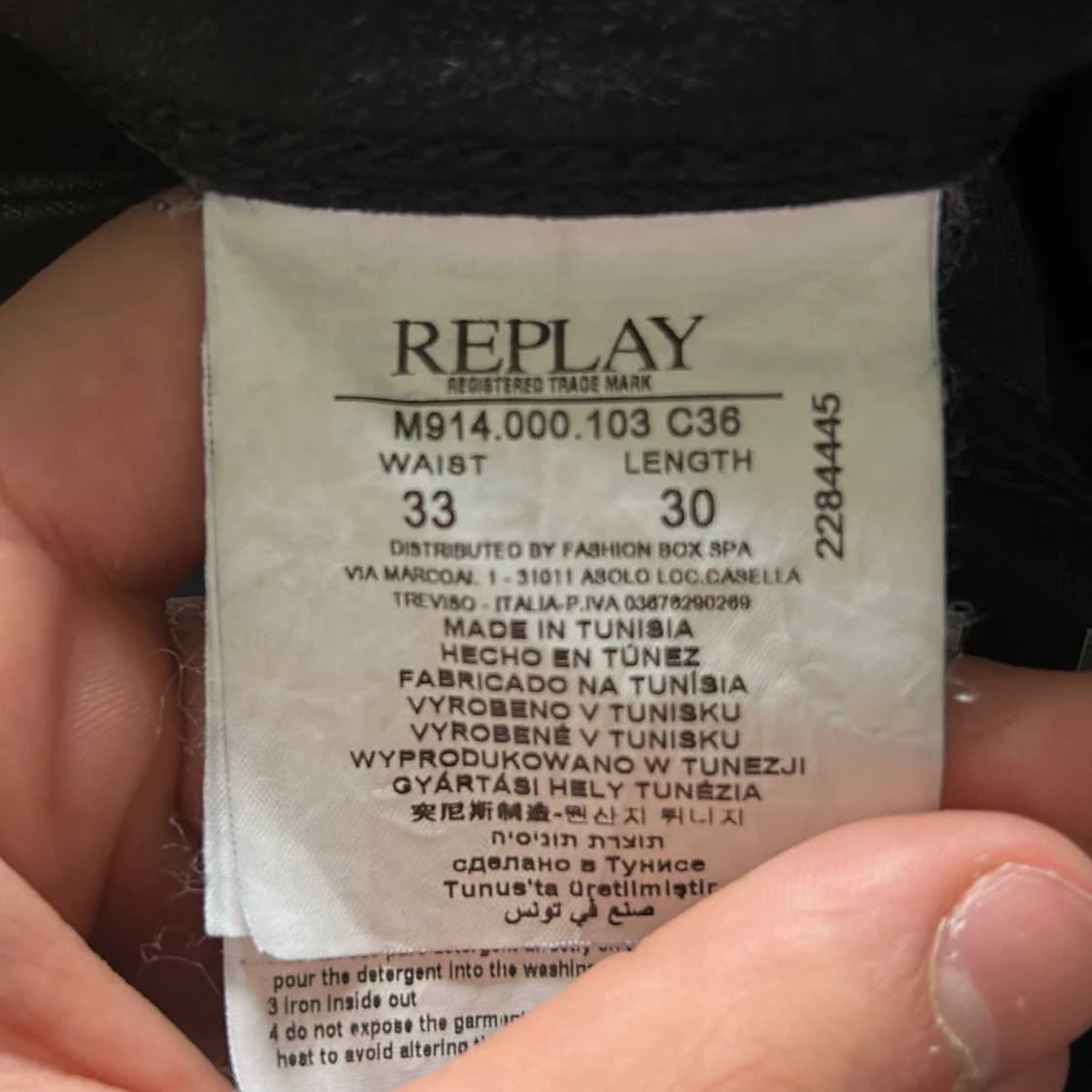 Svarta jeansbyxor från Replay - 2