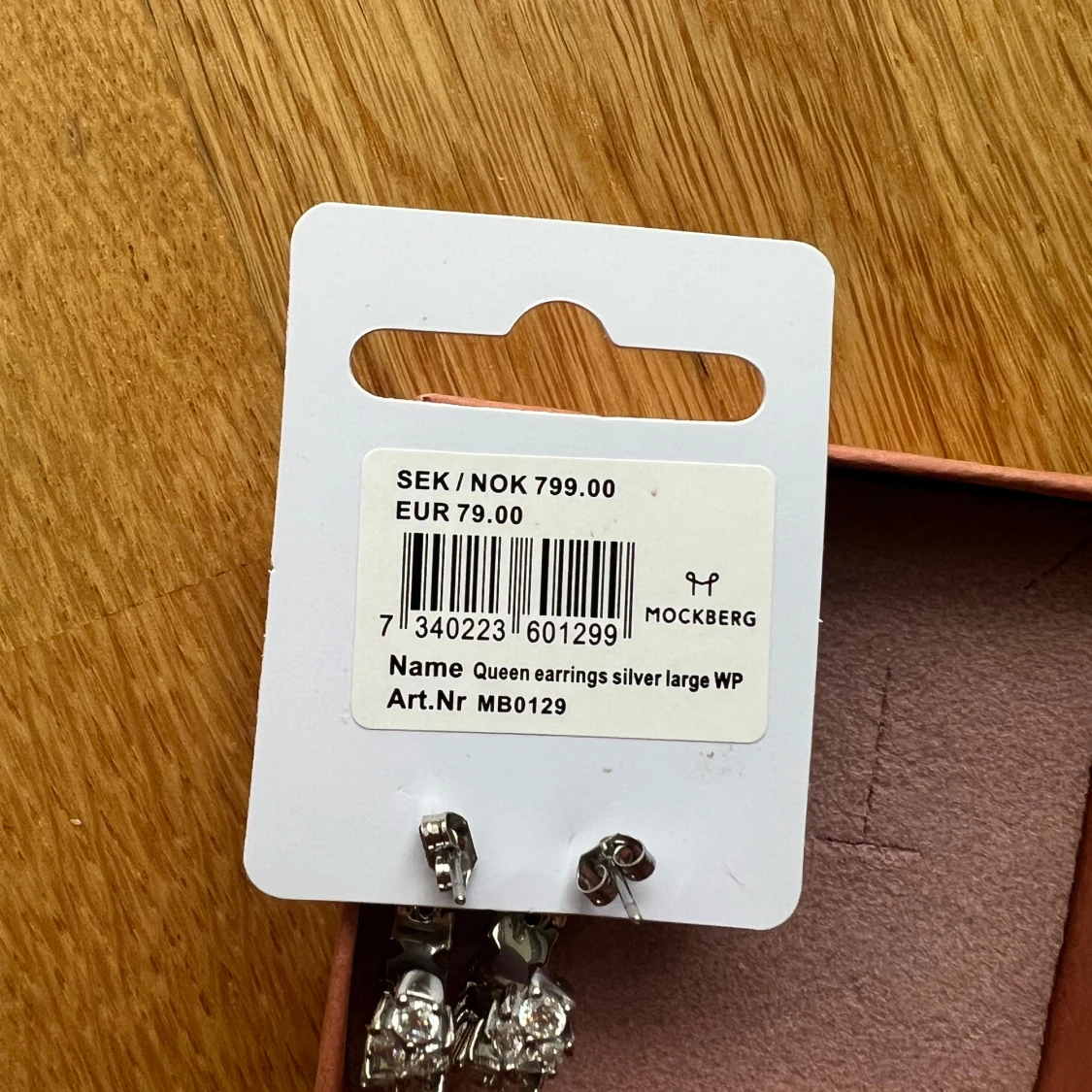 Queen örhängen silver från Mockberg - 3