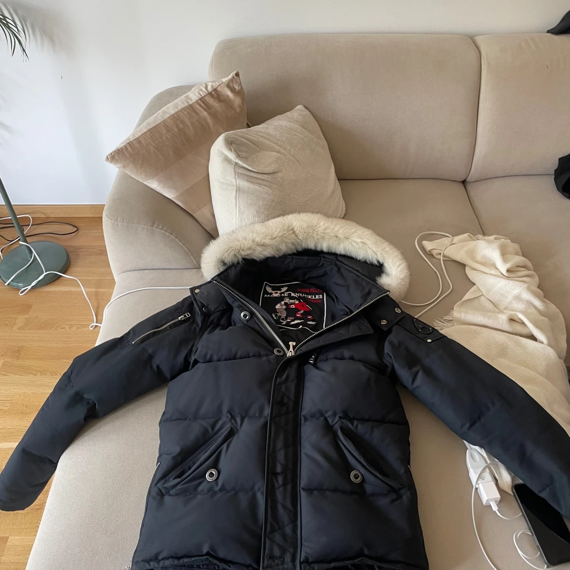 Svart dunjacka Moose Knuckles S - 1