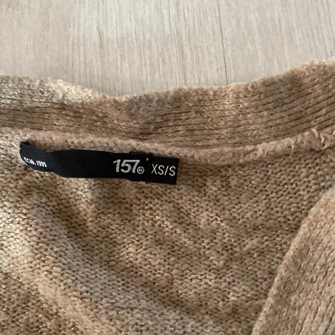 Beige lång kofta från 157 XS/S - 1