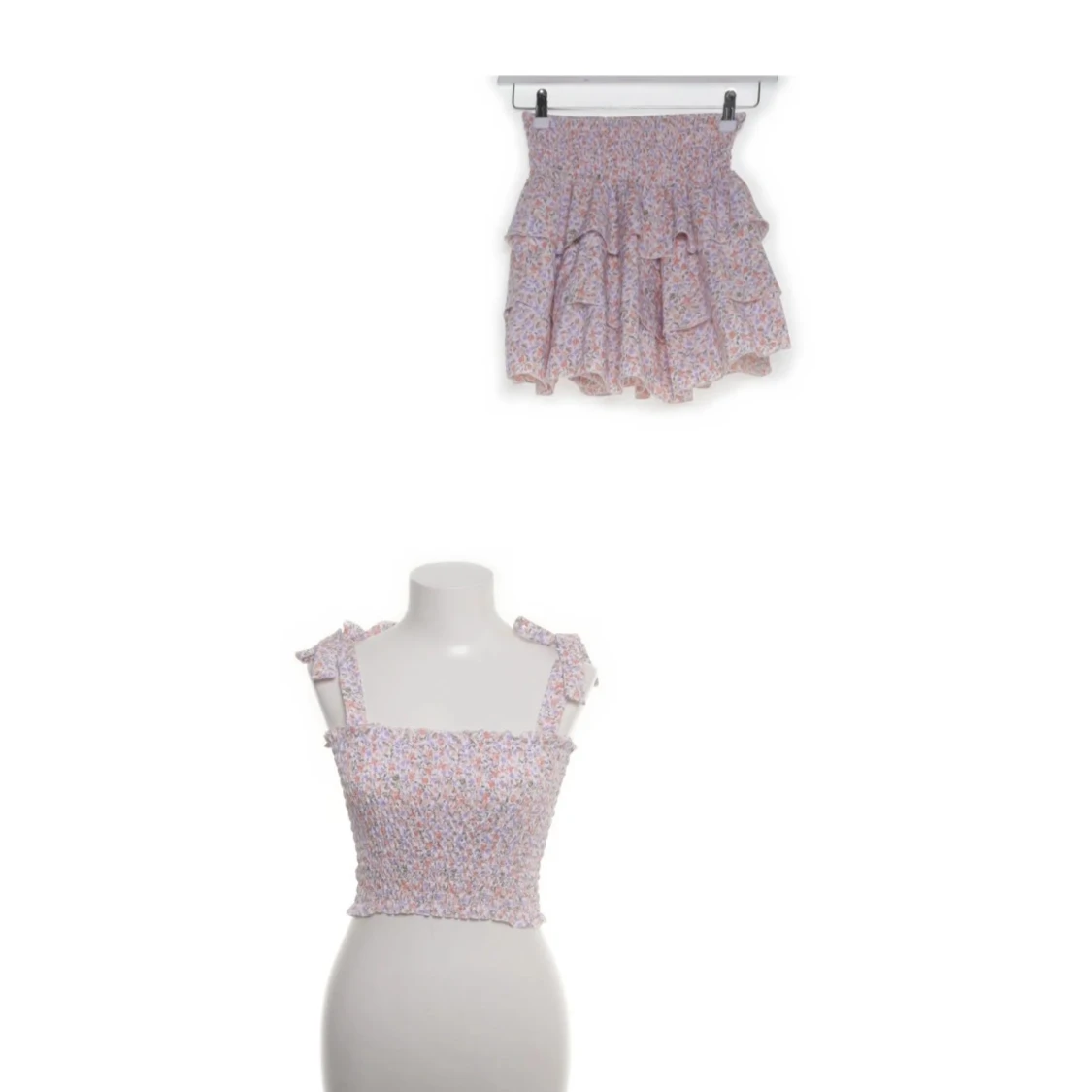 Blommig volangkjol och topp från Defox S/M