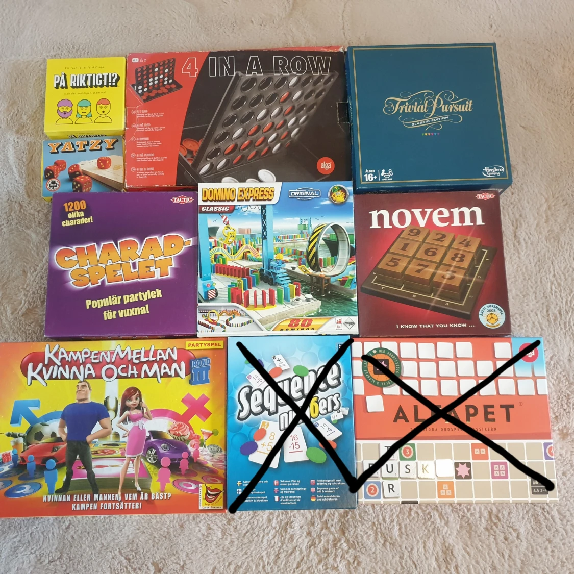 Sällskapsspel paket eller styckvis