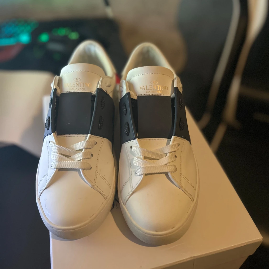 Valentino Garavani Open sneakers vit/blå - 1