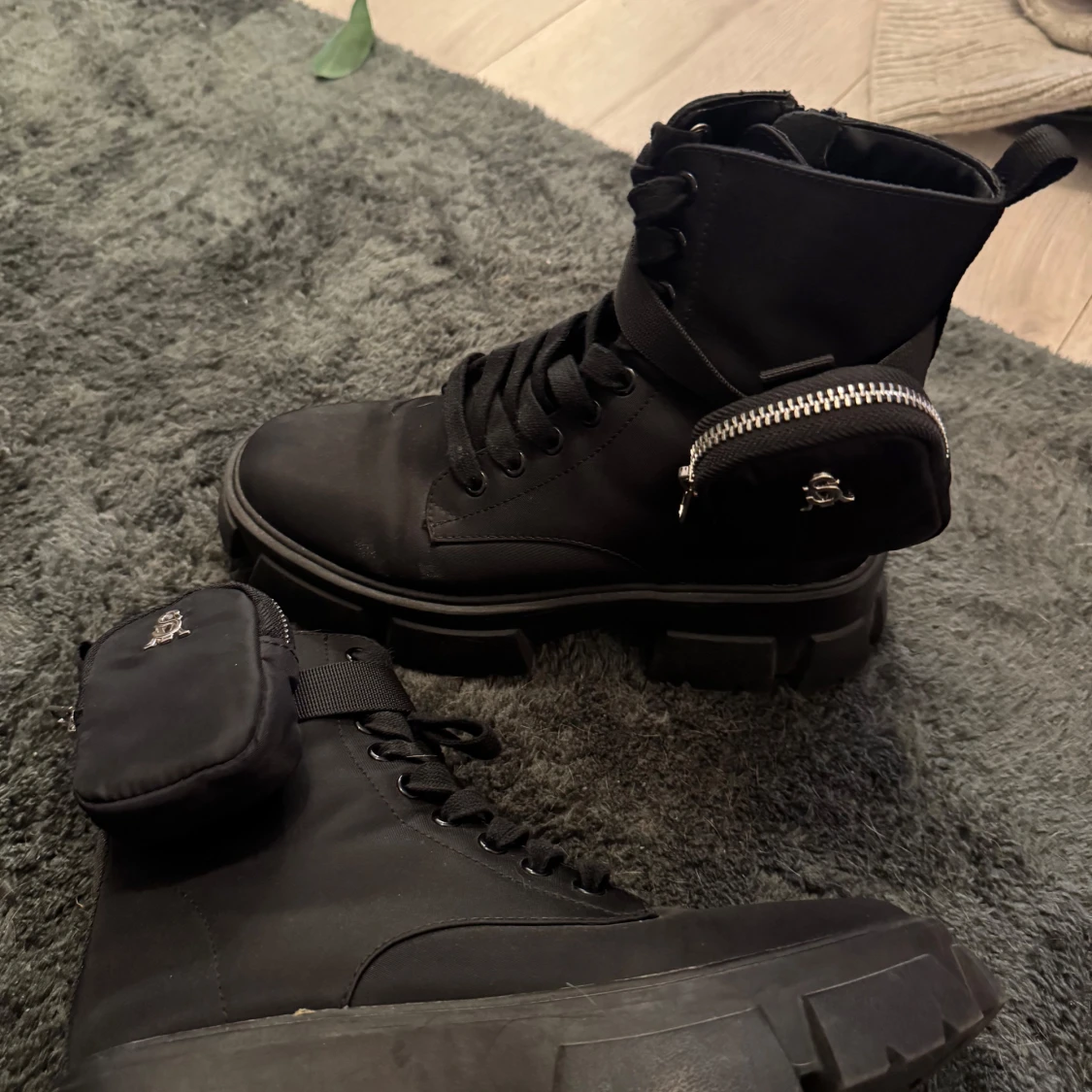 Chunky svarta boots från Steve Madden - 3