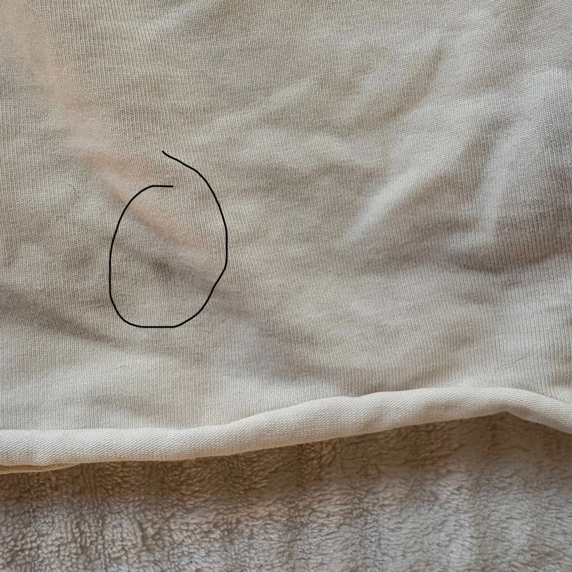 Vit croppad långärmad topp - 2