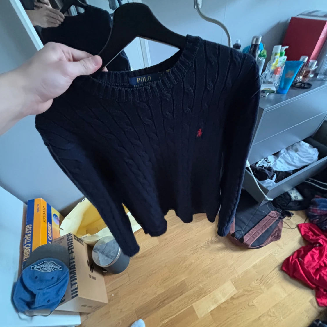 Mörkblå stickad tröja från Polo Ralph Lauren - 1