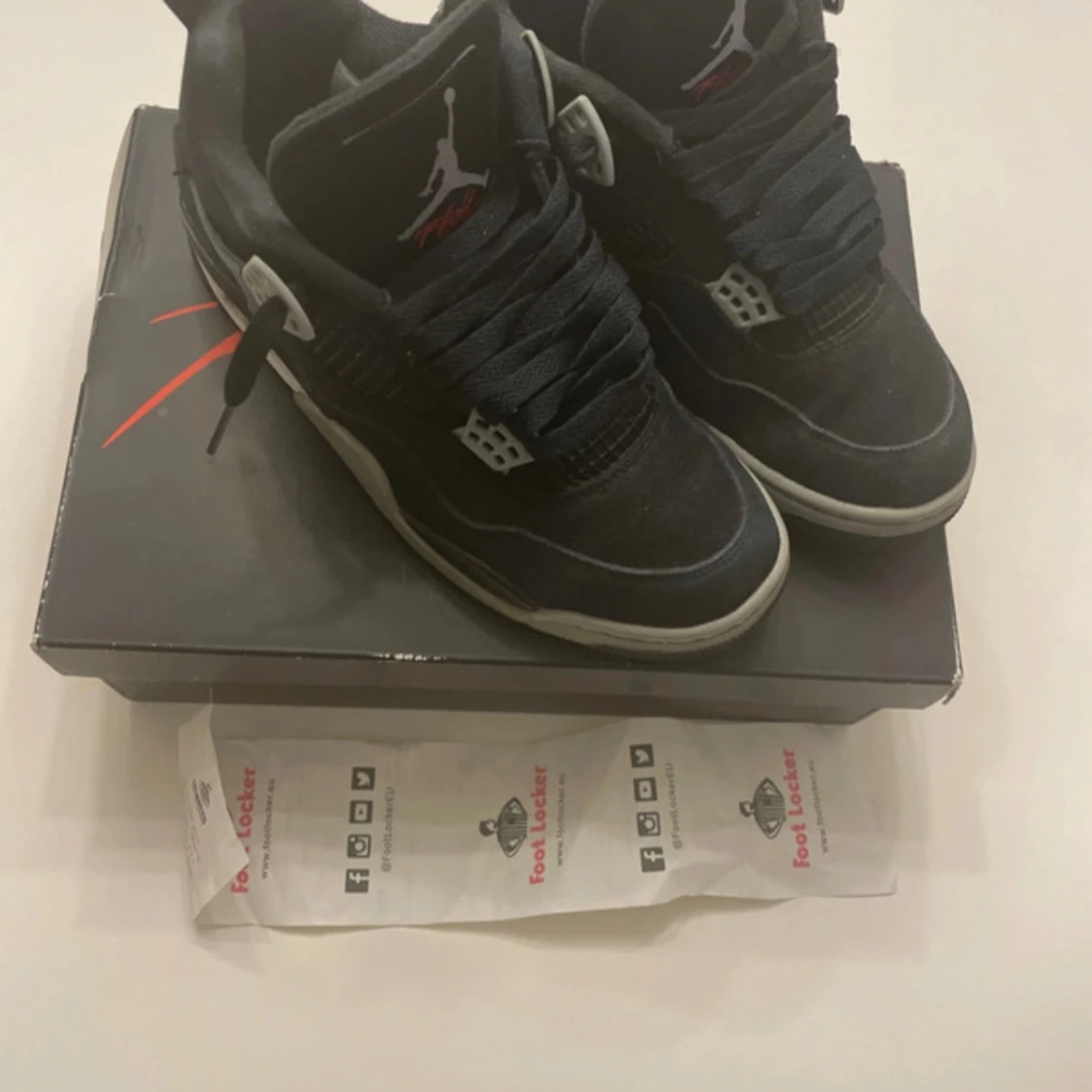 Jordan 4 black canvas