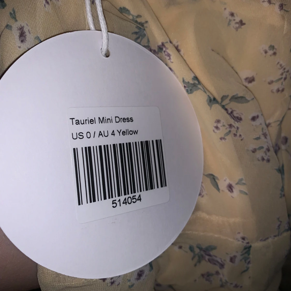 Gul blommig klänning från Princess Polly - 2