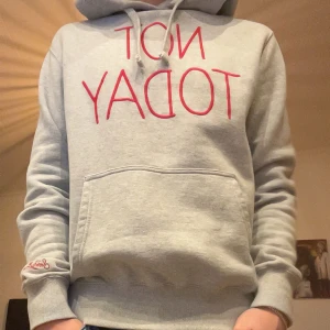 MC2 Saint Barth hoodie - Snygg grå hoodie från MC2 St. Barth med texten 'NOT TODAY' i rött på framsidan. Nyskick, endast använd 4 gånger och jävligt skön!