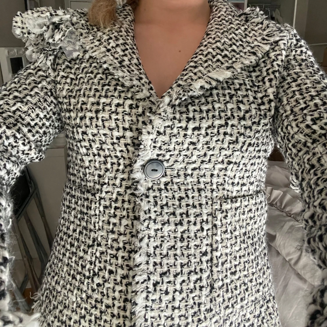 Svartvit rutig kavaj - 2