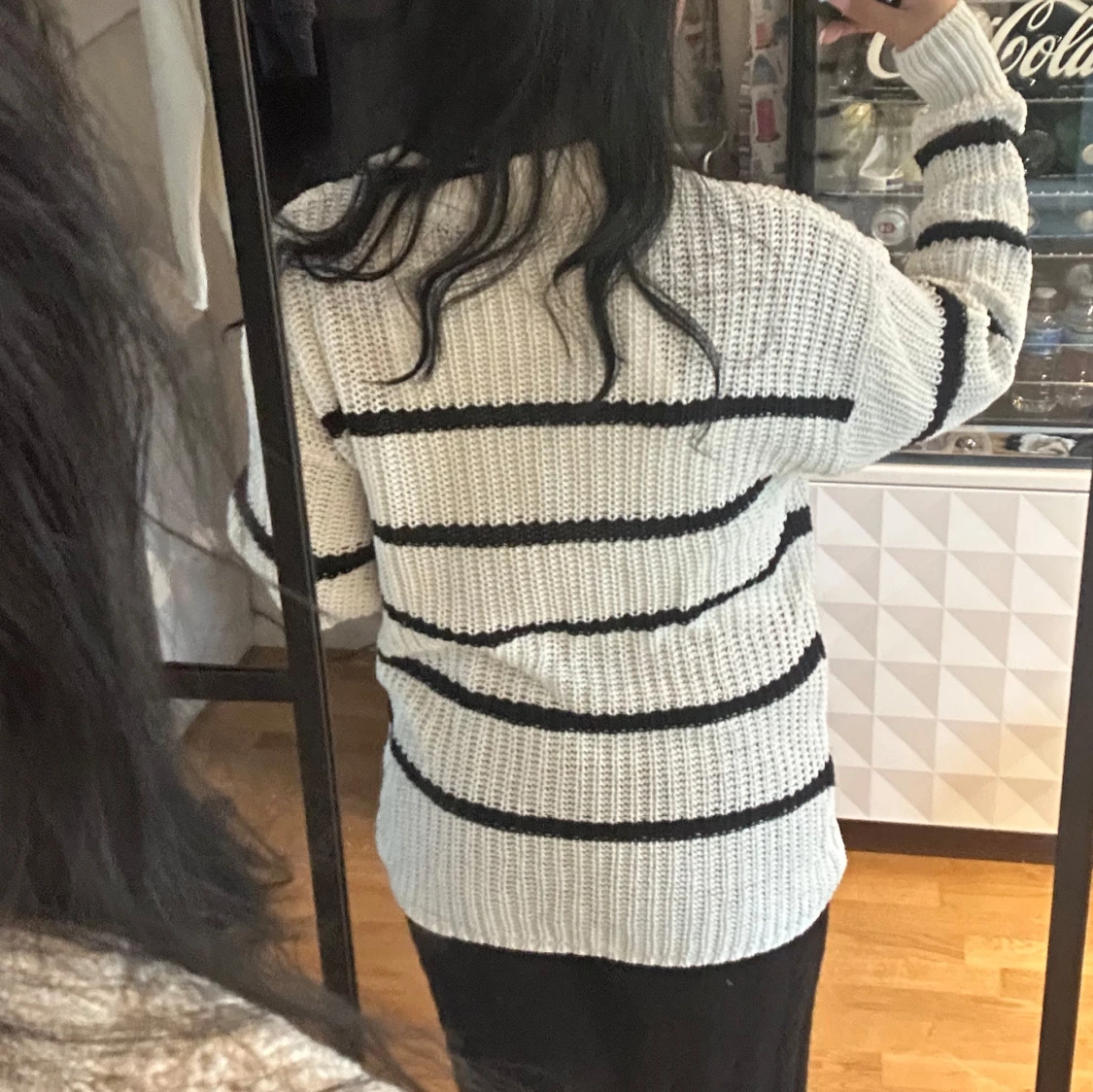stickad randig tröja - 2