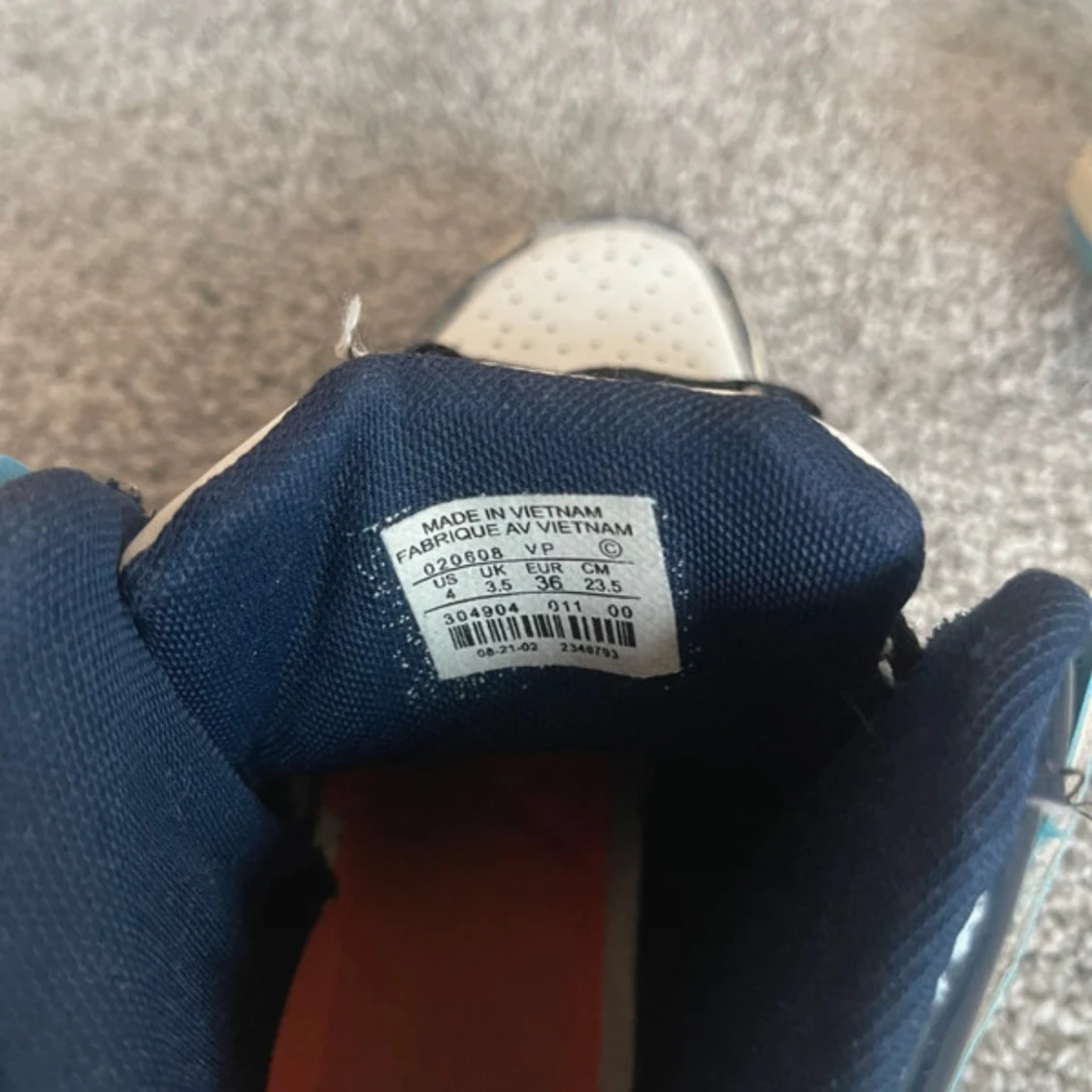 Nike Air Jordan 1 Mid blå/vit - 3