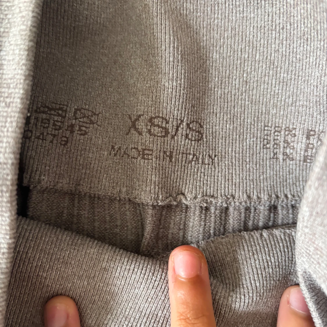 Ribbade bruna leggings XS/S - 2