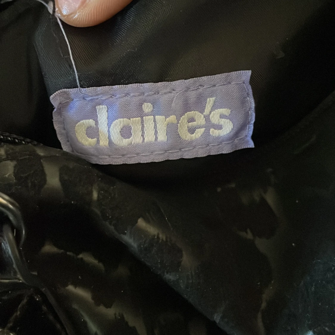 Svart leopardmönstrad handväska Claire's - 2