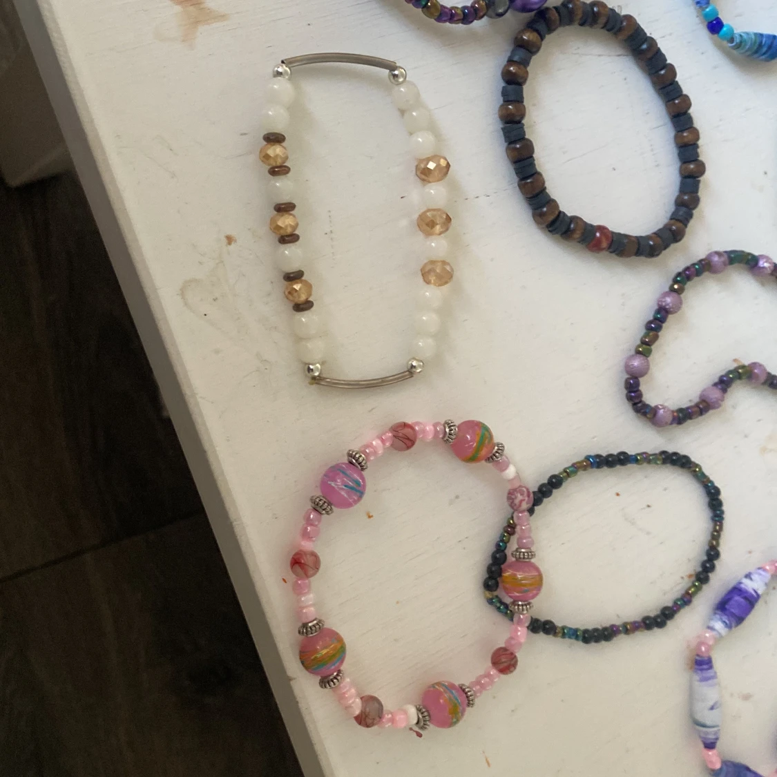 Färgglada handgjorda pärlarmband - 3