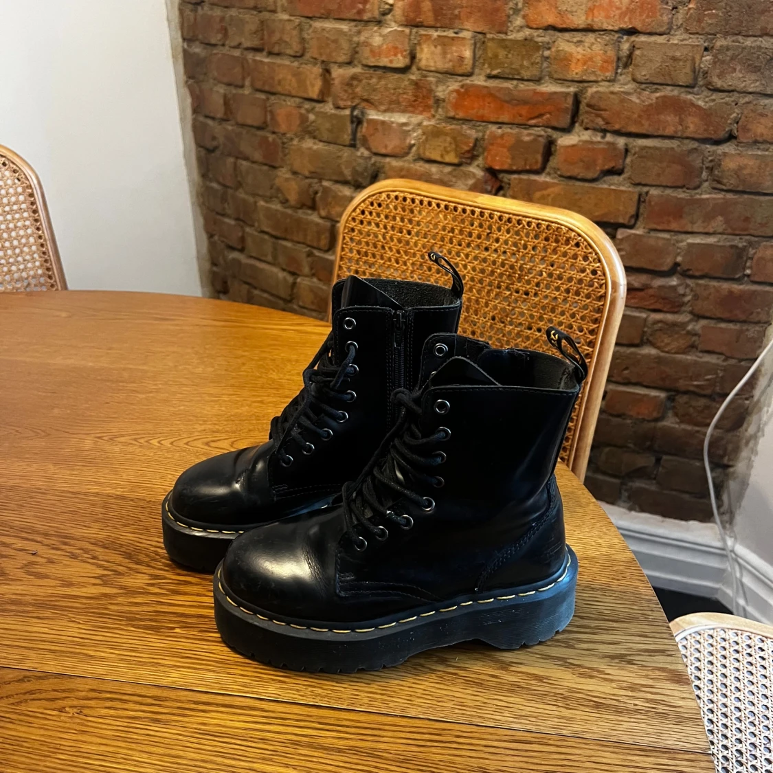 Jadon Smooth-Läder Platform Boots Dr.Martens