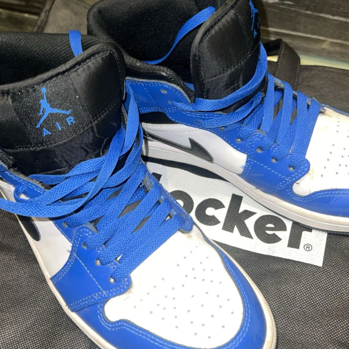 Nike Air Jordan 1 blå och vit US8 - 1