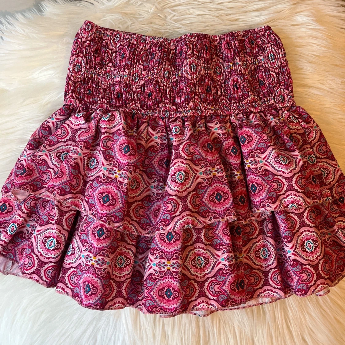 Rosa mönstrad kortkjol Meet x Tiger - 1