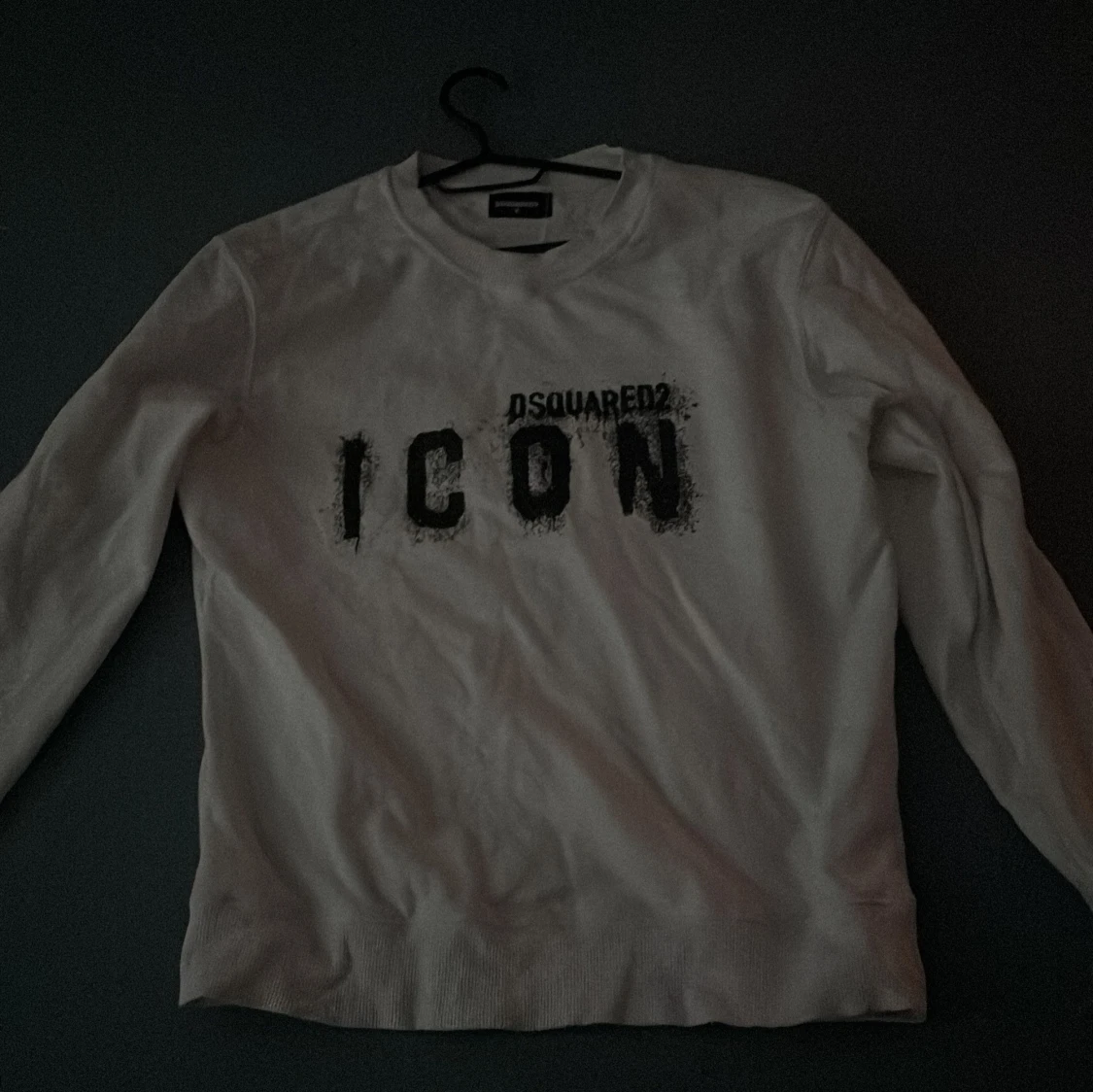 Vit sweatshirt från Dsquared2 ICON