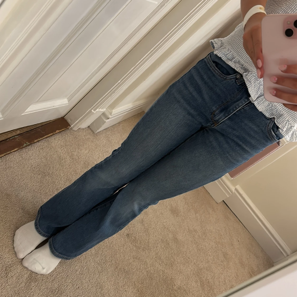 Levi's 726 blå bootcut jeans - 4
