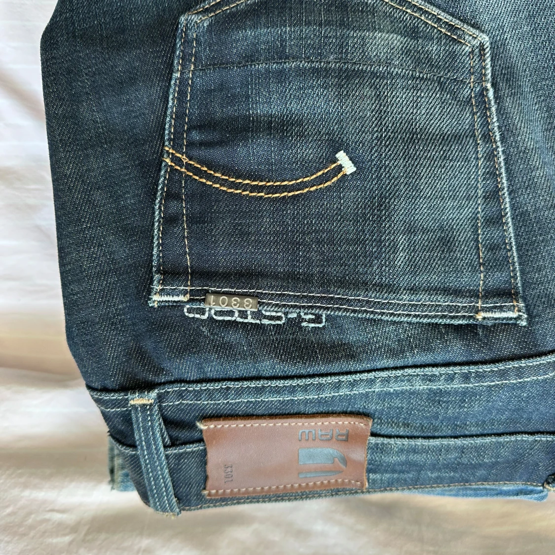 G-Star RAW 3301 mörkblå bootcut jeans - 3