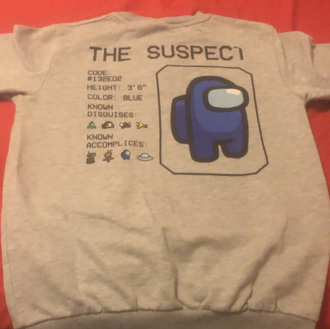 Grå Among Us sweatshirt - 1