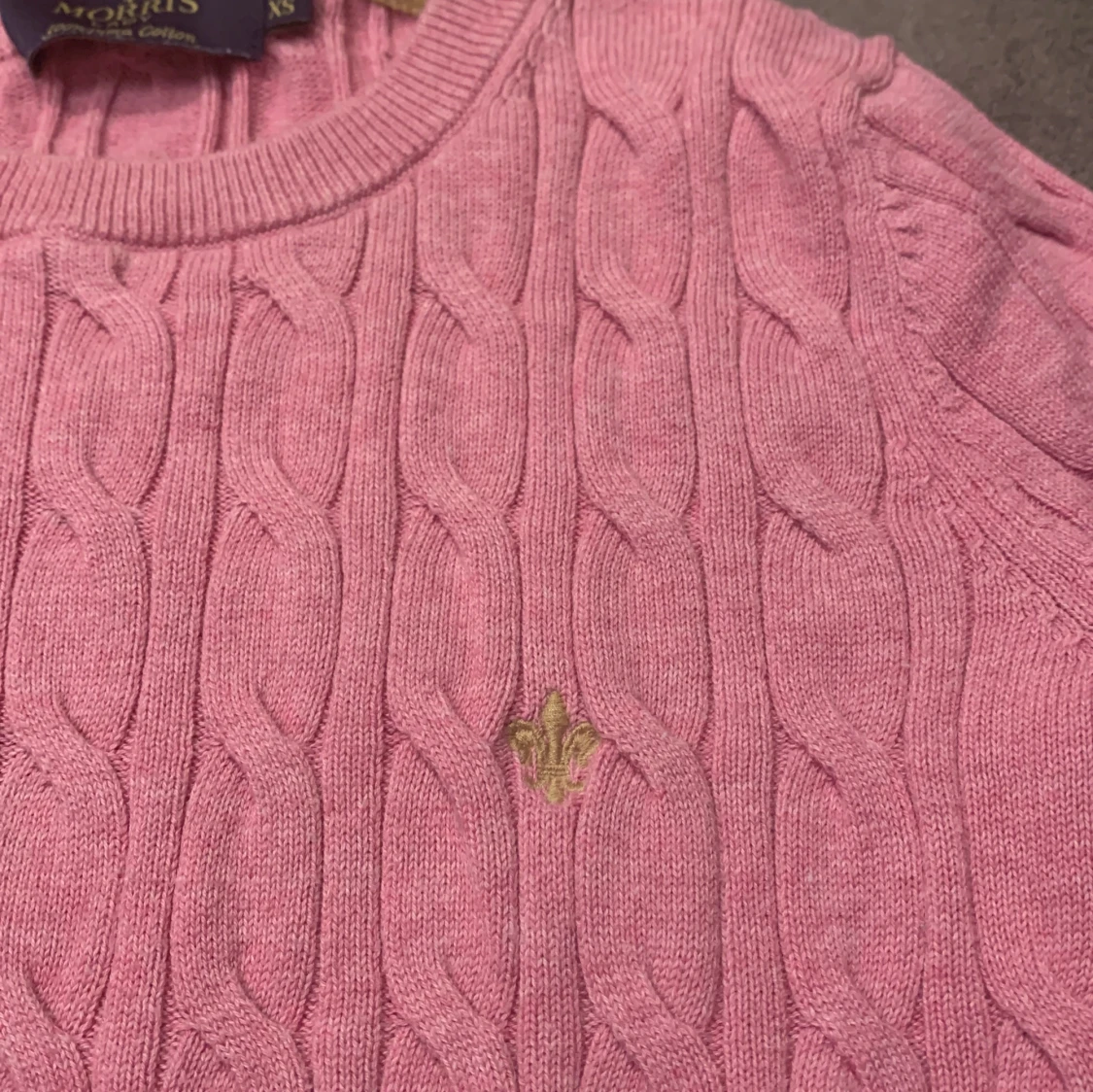 Rosa kabelstickad tröja från Morris Lady - 4