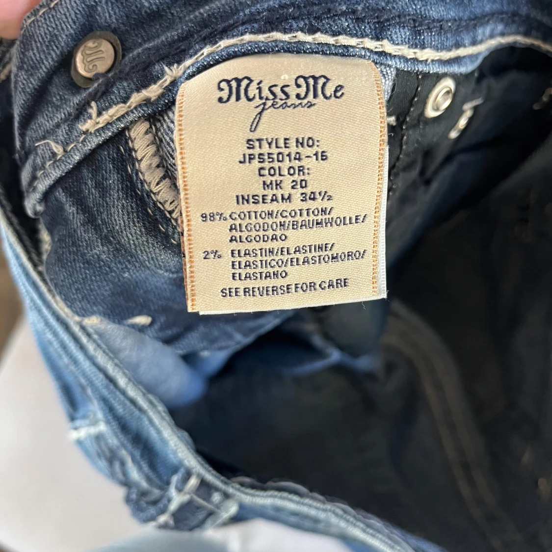 Blå miss me bootcut jeans - 3