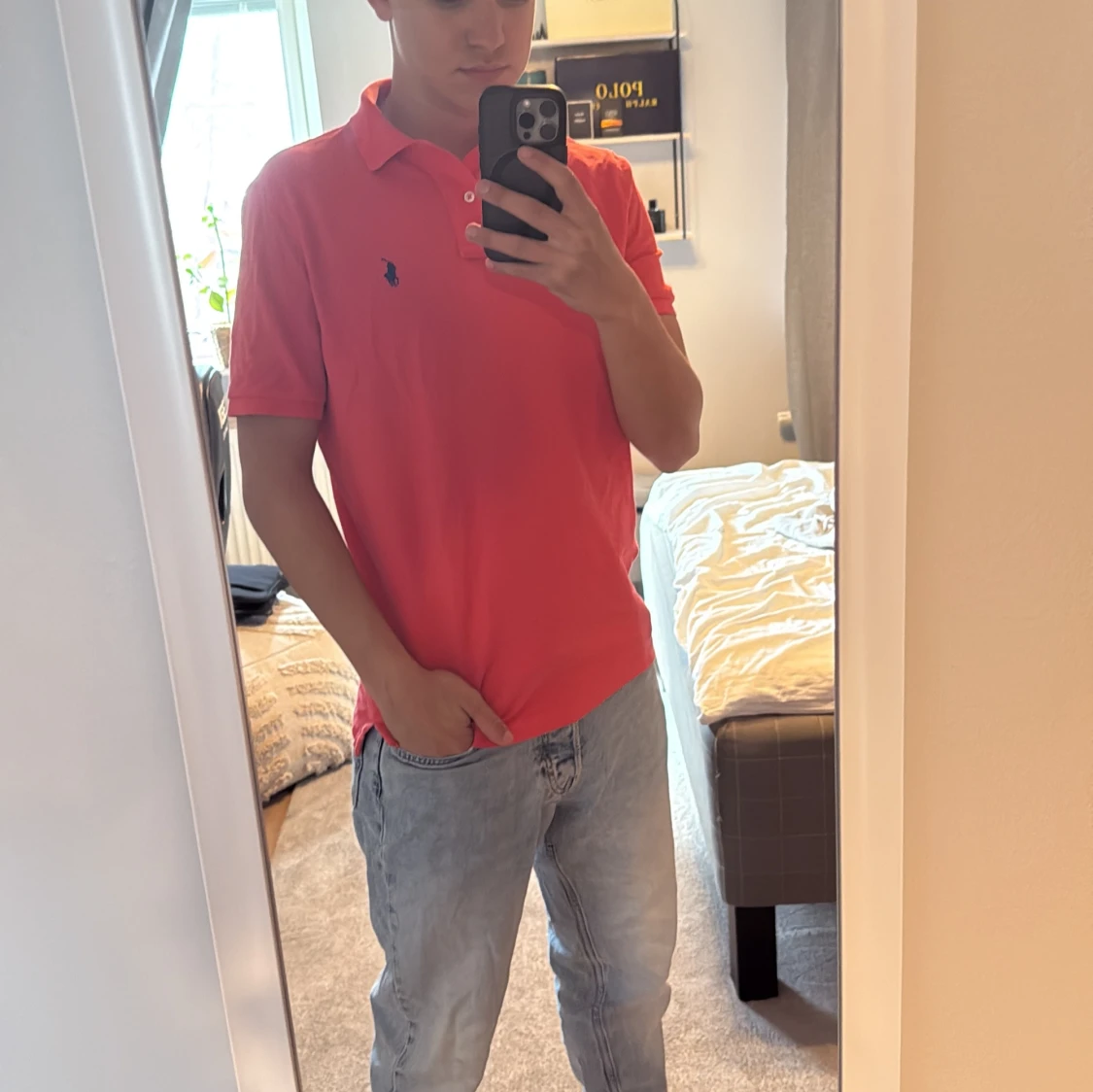 Röd pikétröja från Ralph Lauren - 3