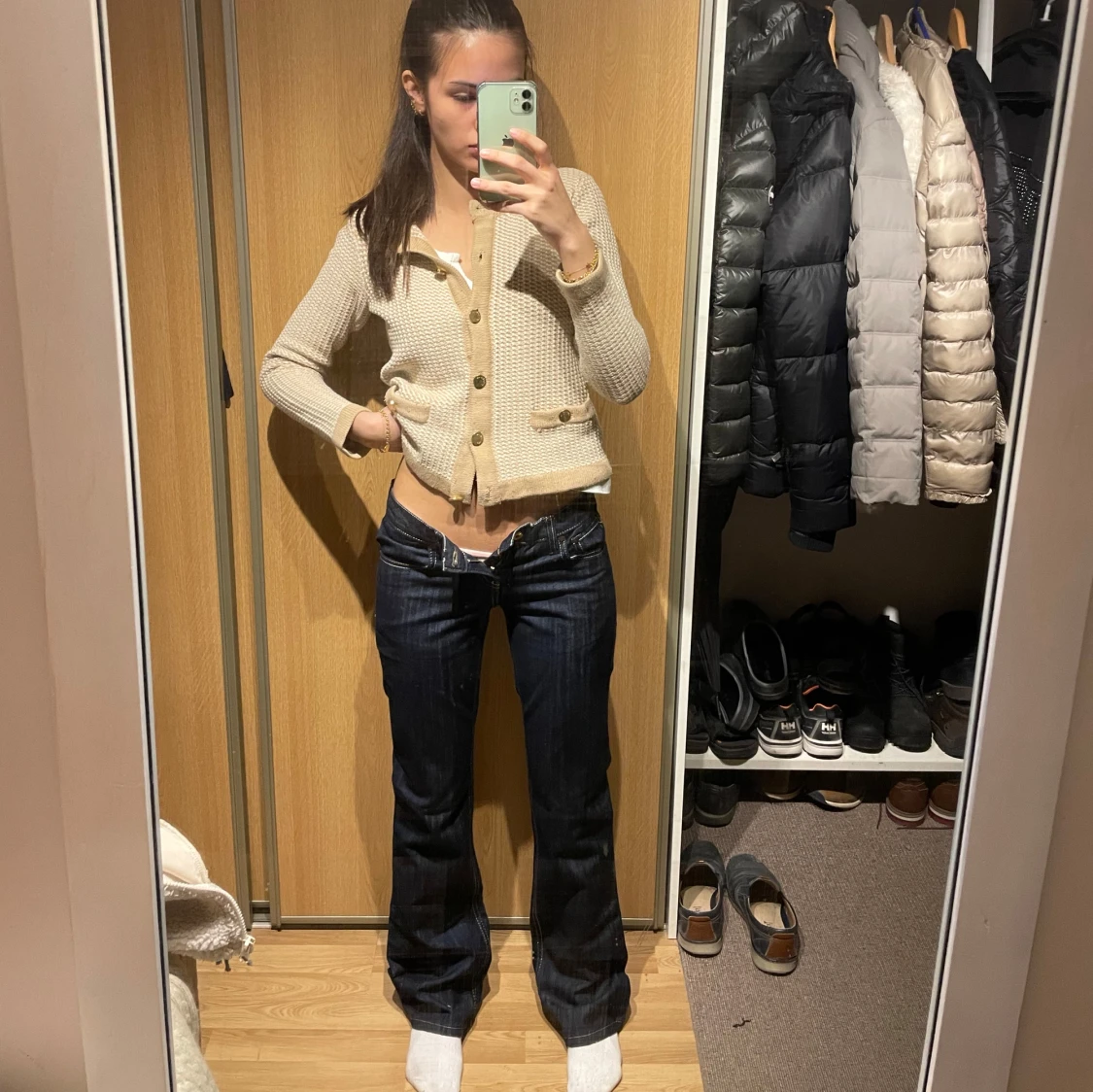 Lågmidjade bootcut jeans  - 2