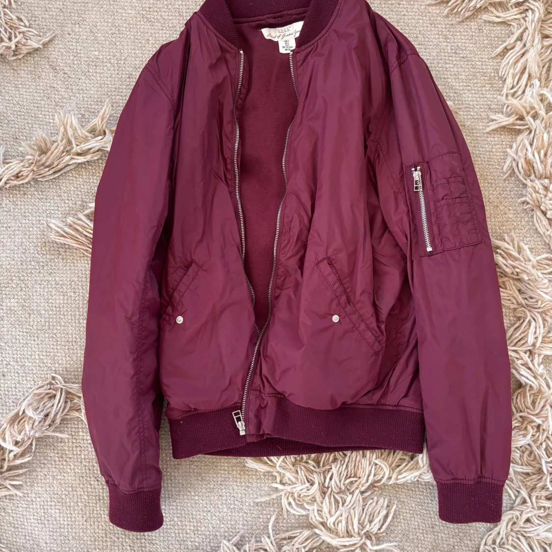Vinröd bomberjacka! - 3