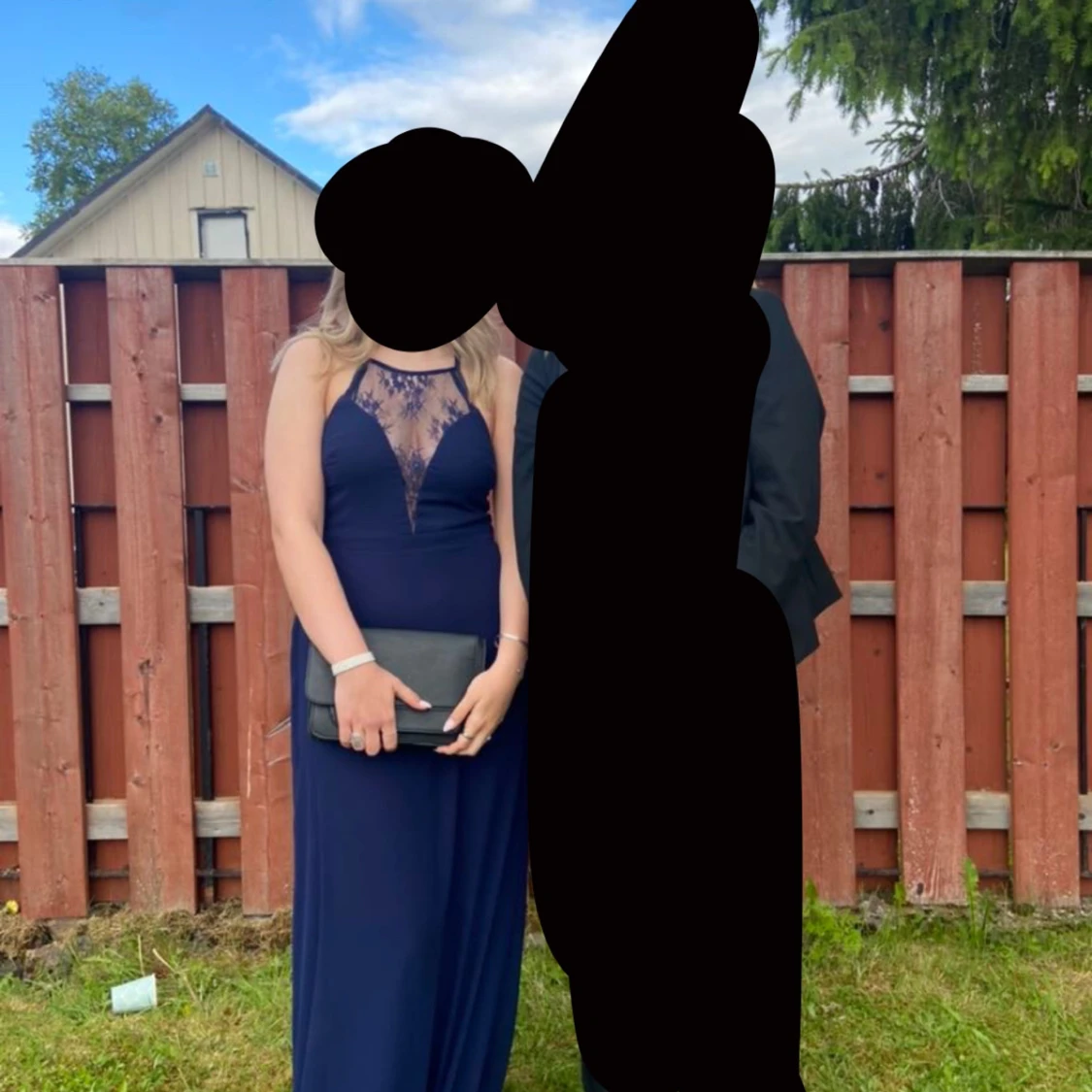 Mörkblå balklänning