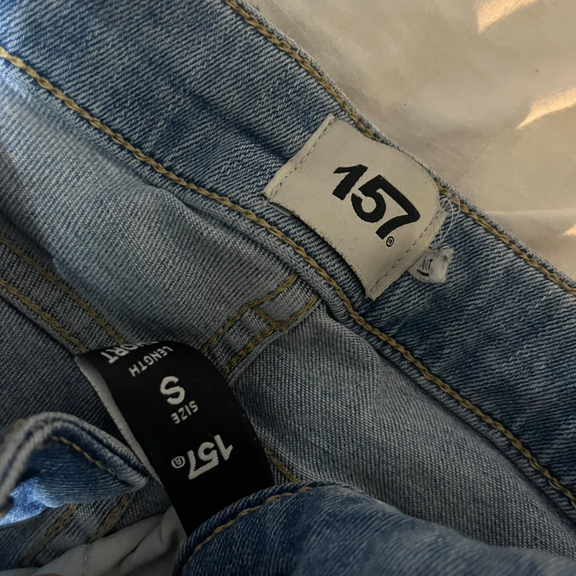 Ljusblå bootcut jeans från 157, S - 1