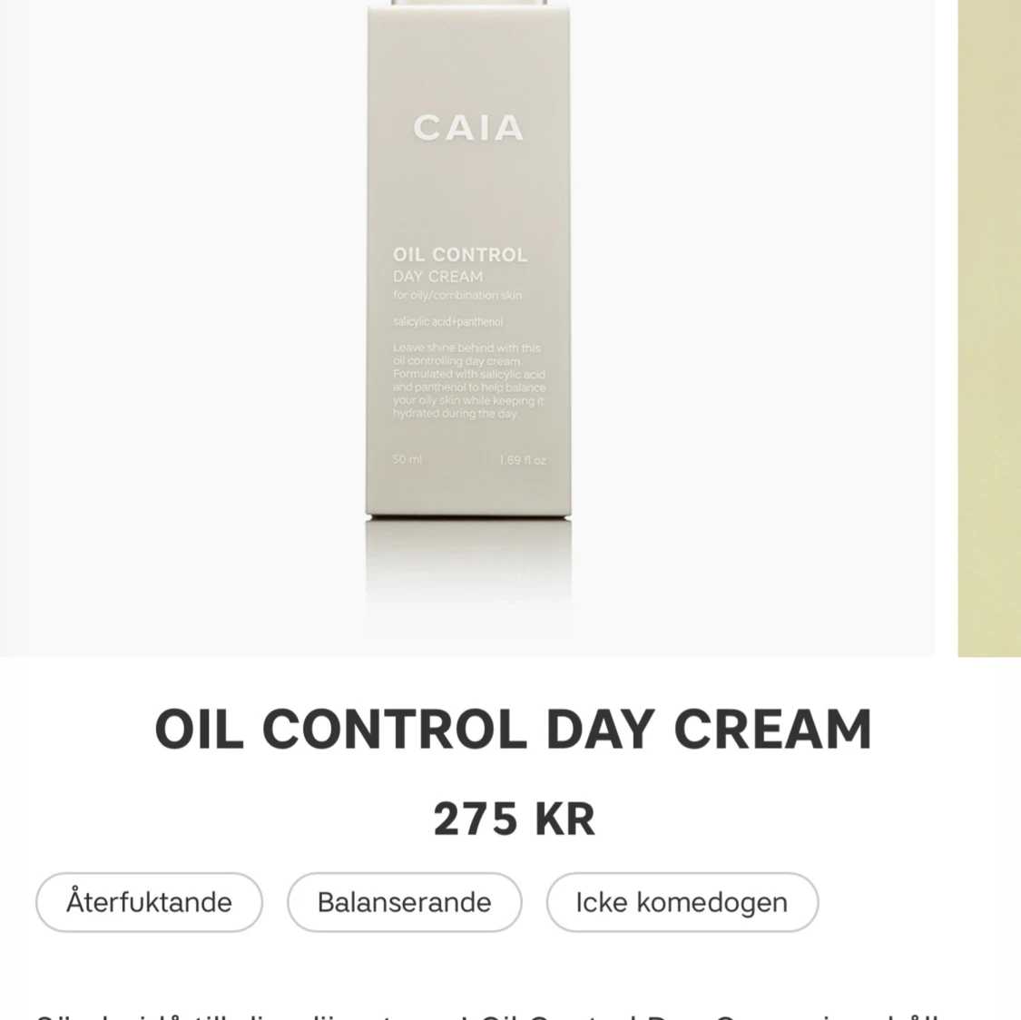 CAIA Oil Control Day Cream 50ml
