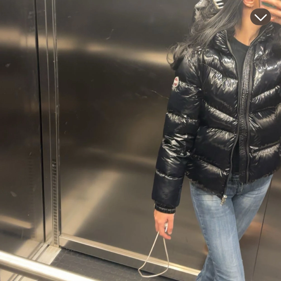 Svart pufferjacka från Colmar