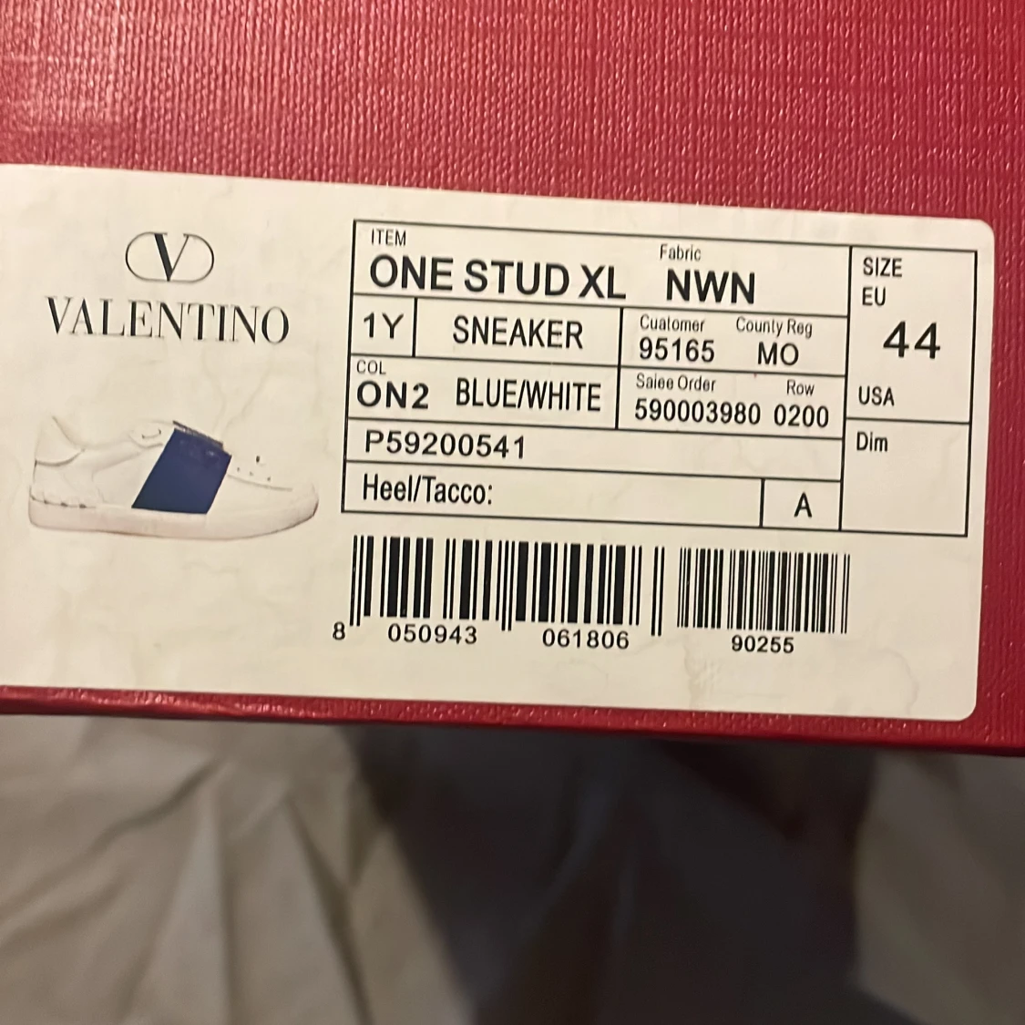 Valentino Garvani sneakers blå/vit - 3