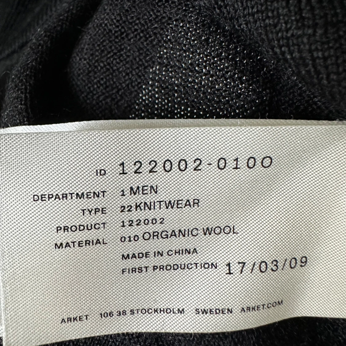 Svart stickad tröja från Arket - 3