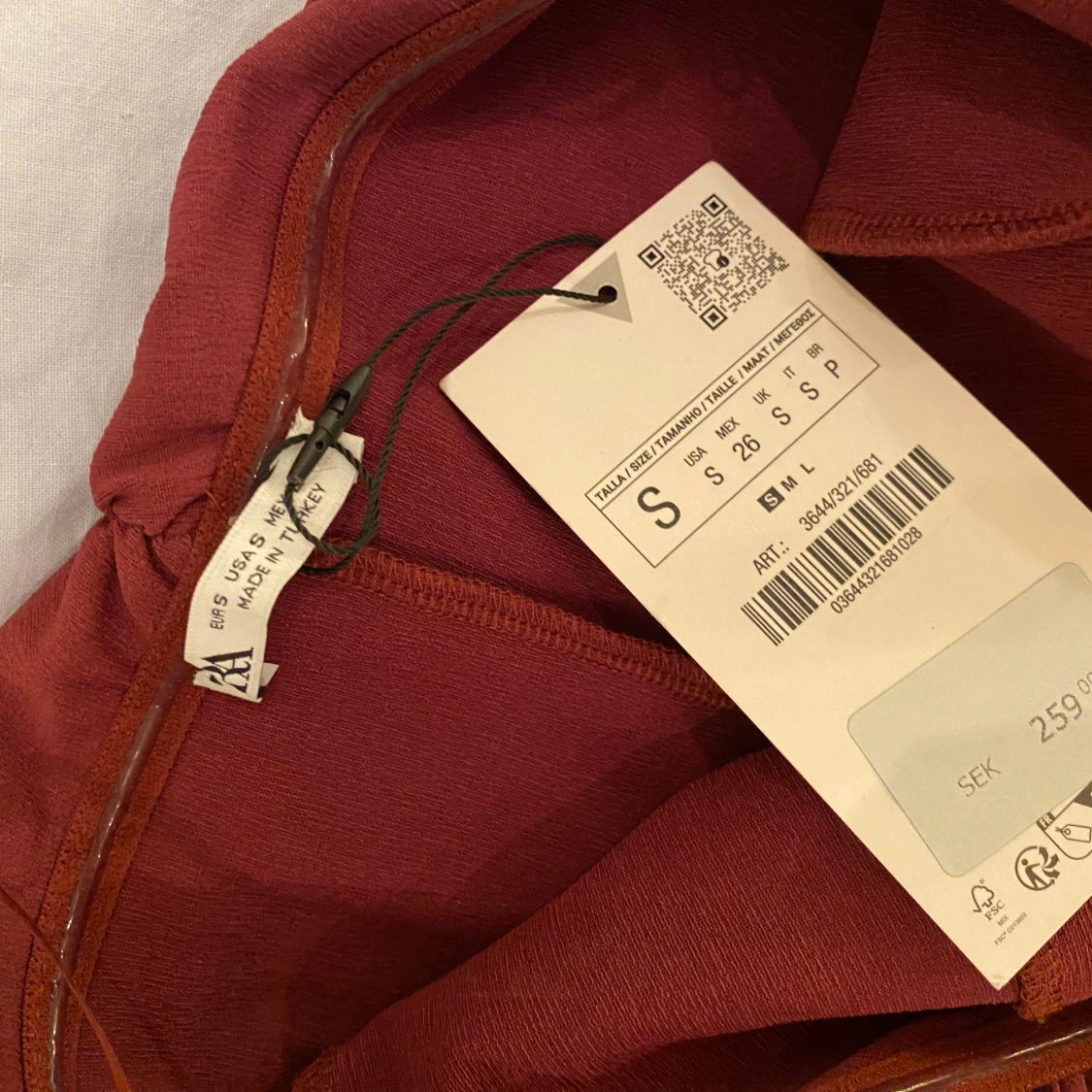 Röd korsett topp - 2