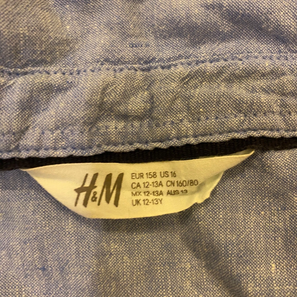 Blå kortärmad skjorta från H&M - 2