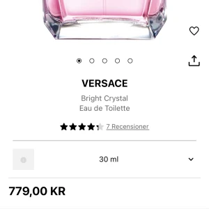 Versace Bright Crystal EdT 30ml - Oöppnad men plast kvar på, Versace Bright Crystal Eau de Toilette i 30 ml flaska. , kristallin design. Perfekt för dig som gillar fräscha och feminina dofter. Nypris ca: 779kr