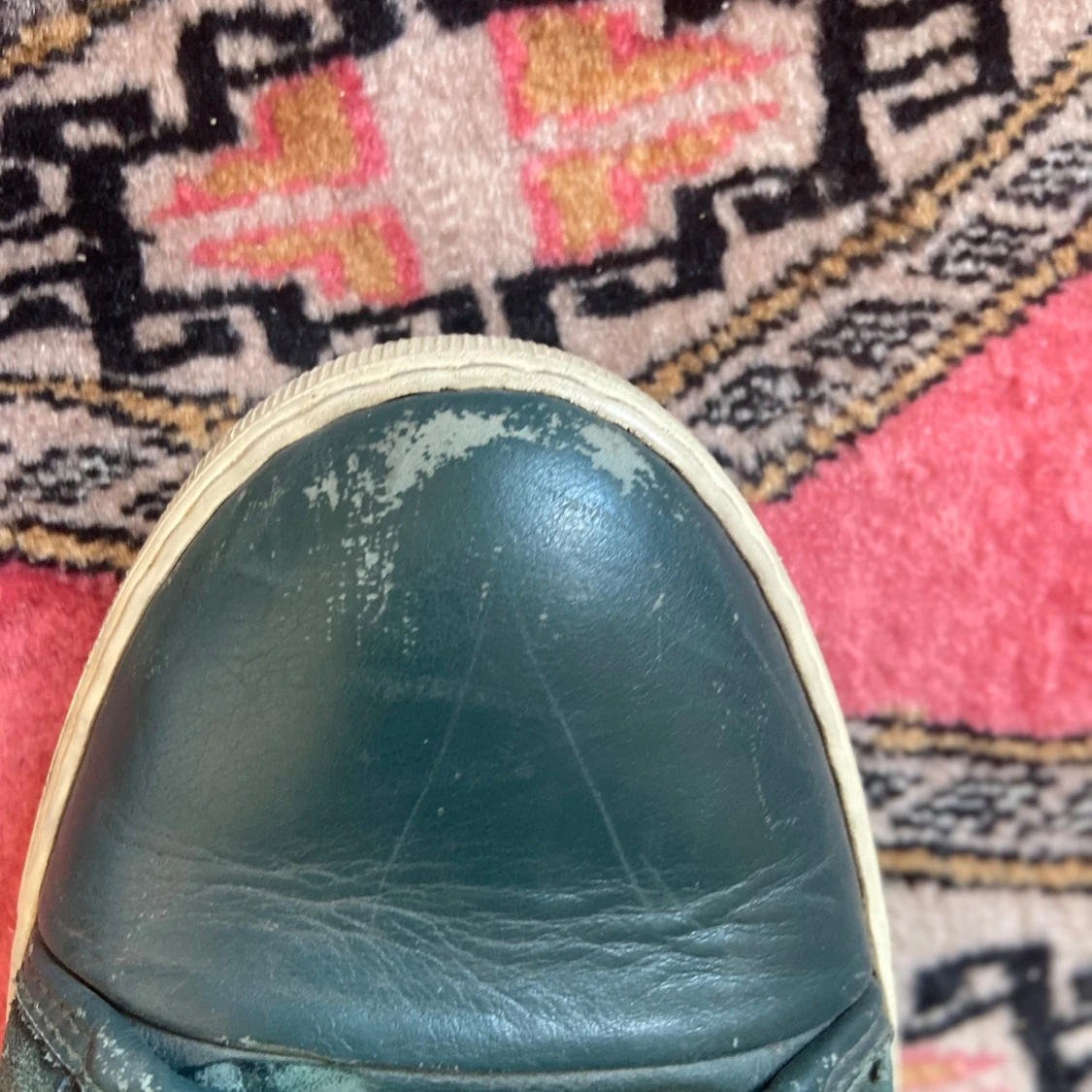 Gröna sneakers från Lanvin i skinn - 2