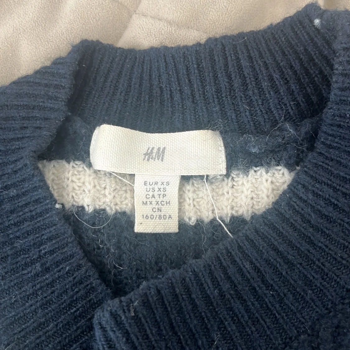 Randig stickad tröja från H&M XS - 2