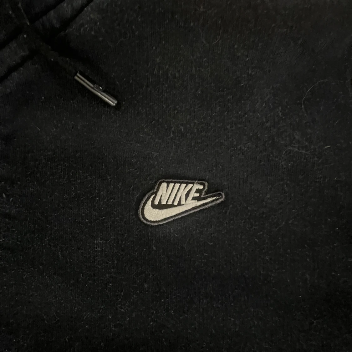 Svart Nike hoodie med dragkedja - 1
