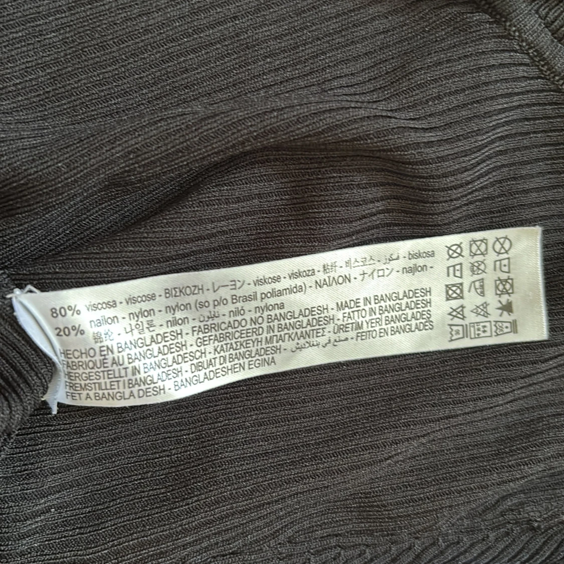 Svart ribbad långärmad tröja Zara - 3