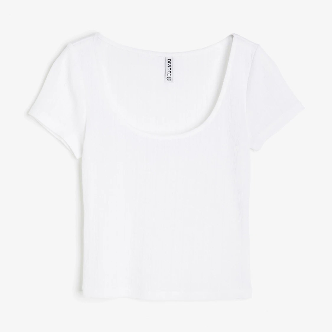 Vit croppad topp från H&M Divided