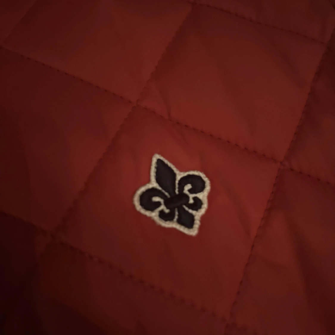 Quiltad orange väst från Morris - 1